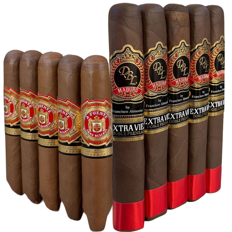 Slam Pack: Arturo Fuente Hemingway Short Story vs DBL Extra Viejo Double Prensado Robusto (Assorted Sizes / 10 Pack)