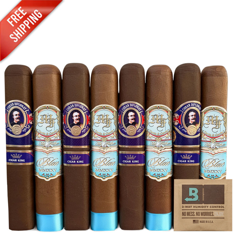My Father Blue Robusto vs AJ Fernandez Cuban Diplomat Robusto Box-Press (5x52 / 8 Pack)