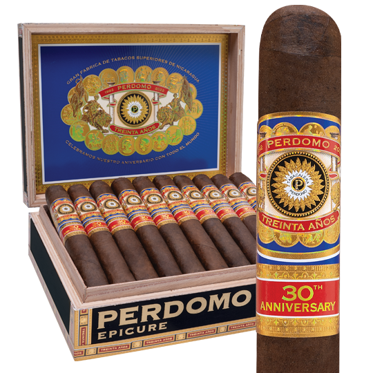 Perdomo 30th Anniversary Box-Pressed Maduro Torpedo (7x54 / Box 30)