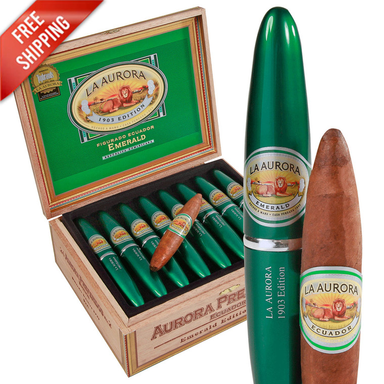 La Aurora Preferidos Emerald No. 2 Tubos Double Perfecto (5x54 / Box 8)