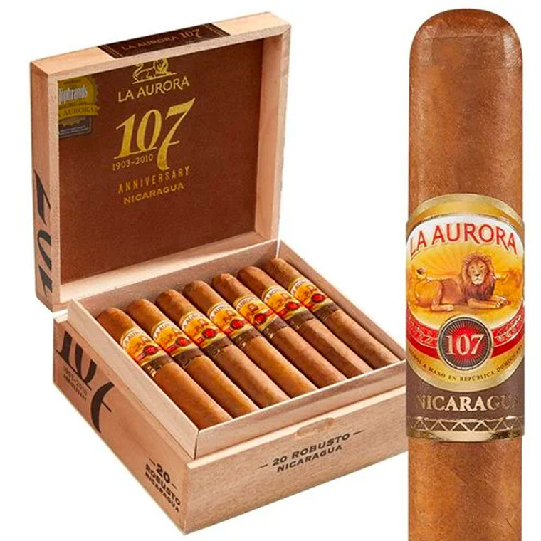 La Aurora 107 Nicaragua Toro (5.75x54 / Box 20) + Doorbuster Sale!!