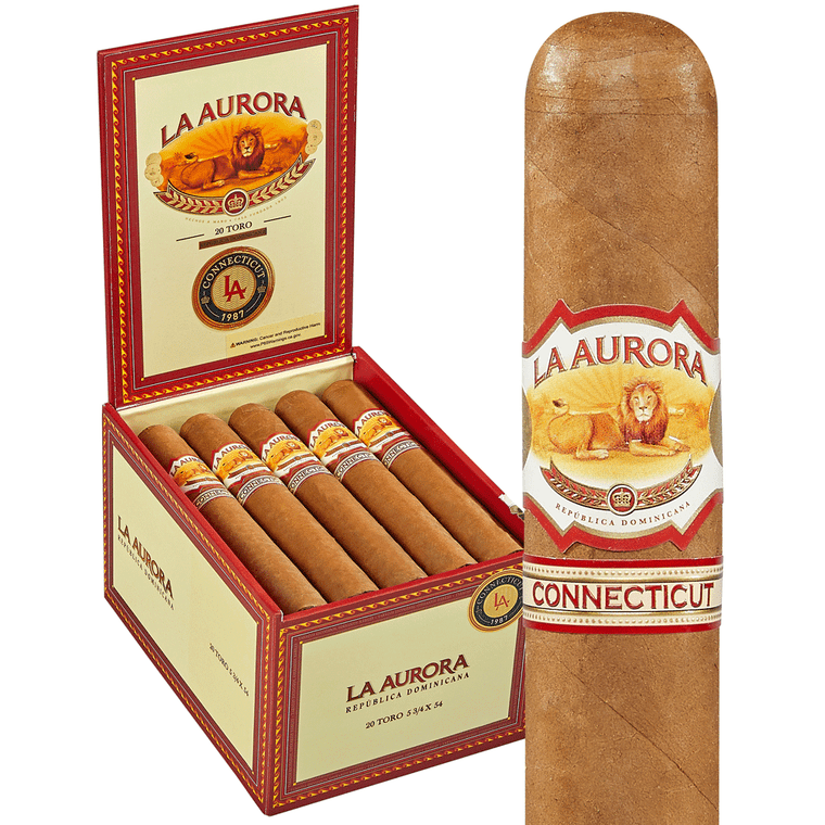 La Aurora 1987 Connecticut Gran Toro (6x58 / Box 20) + Doorbuster Sale!