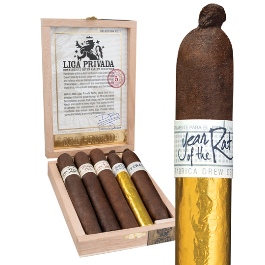Rare Liga Privada Year of the Rat Box Sampler (Assorted Sizes / Box 5)