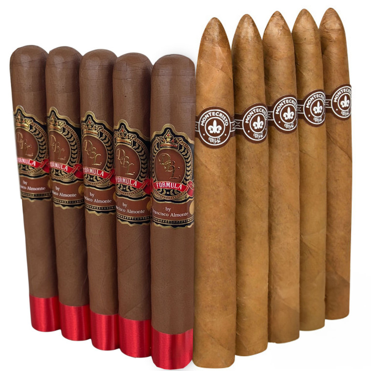 Slam Pack: DBL Formula Corona vs Montecristo Original No. 2 (Assorted Sizes / 10 Pack)