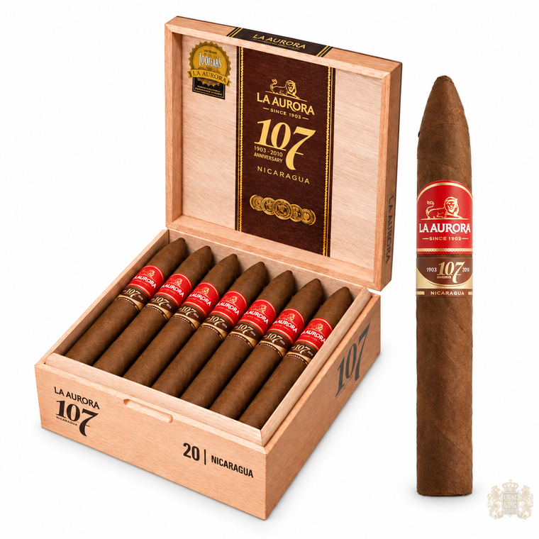 La Aurora 107 Nicaragua Belicoso (6.25x52 / Box 20) 