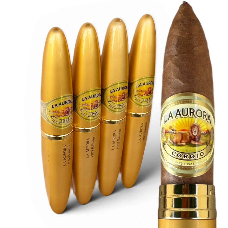 La Aurora Preferidos Gold No. 2 Tubos Double Perfecto (5x54 / 4 Pack)