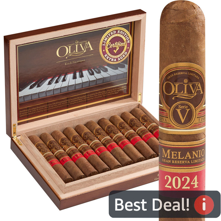 Oliva Serie V Melanio Edicion Ano 2024 Extra Aged (5.5x60 / Box 10) + Flash Sale!