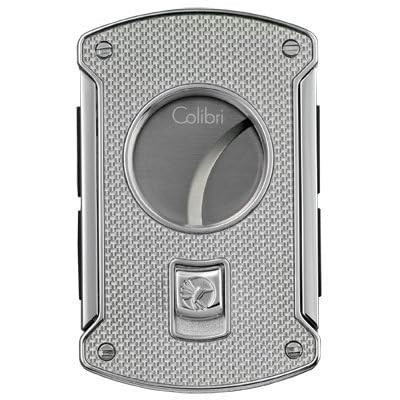 Colibri Slice 64 Ring Guage Cigar Cutter Silver/Carbon Fiber 