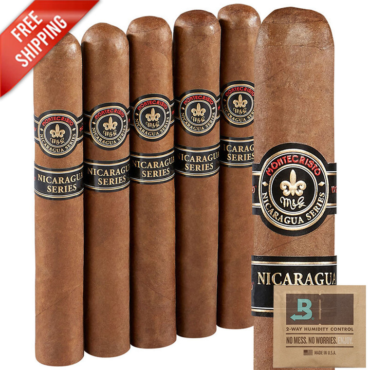 Montecristo Nicaragua Toro (6x54 / 5 Pack) + Free Shipping!