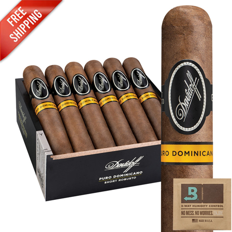 NEW! Davidoff Puro Dominicano Short Robusto (4.5x52 / Box 12)