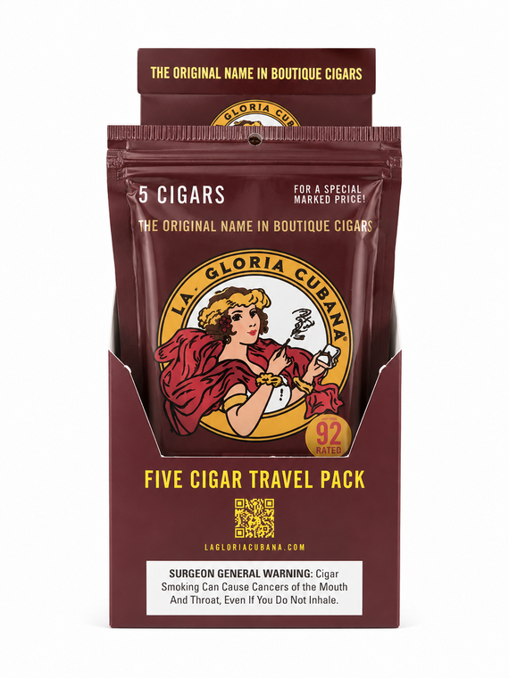 La Gloria Cubana Fresh Pack Sampler(Assorted Sizes / 5 Packs of 5 Cigars)