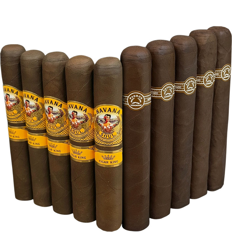 Slam Pack: AJ Fernandez Havana Soul Gordo vs Padron Series 7000 Maduro (Assorted Sizes / 10 Pack)