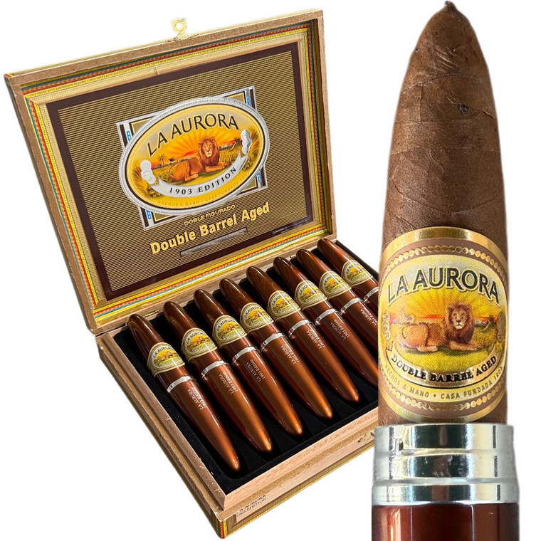 La Aurora Preferidos Double Barrel Aged No. 2 Tubos Double Perfecto (5x54 / Box 8)
