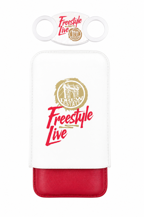  Drew Estate Freestyle Live Pack Leather Cigar Case & Cutter