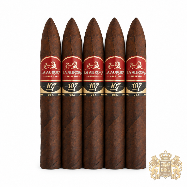 La Aurora 107 USA Belicoso (6.25x52 / 5 Pack) 