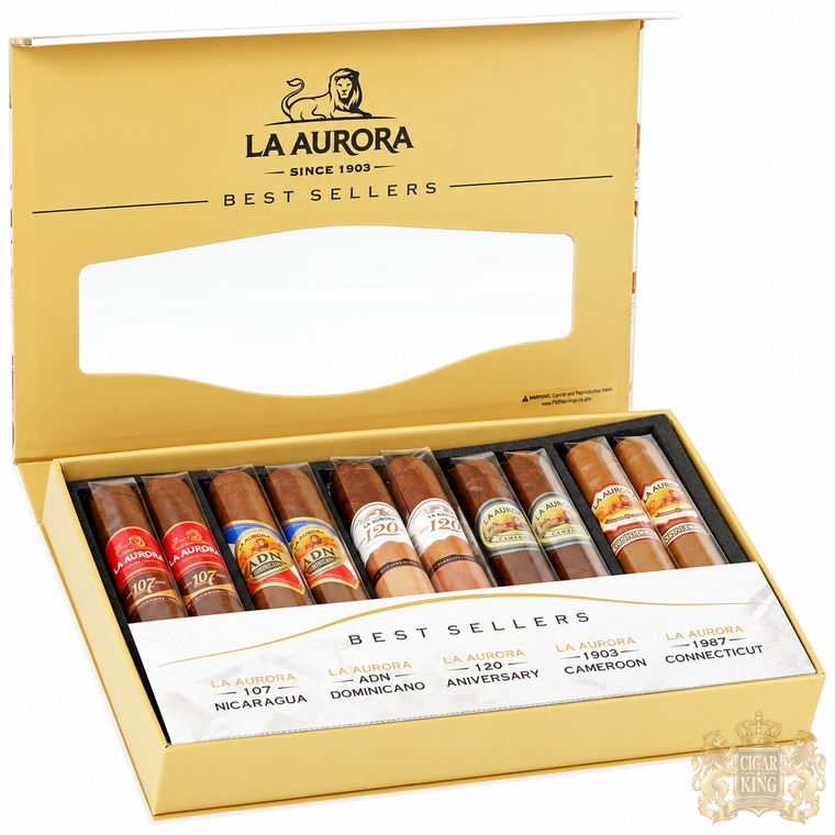 La Aurora Best Sellers USA Toro 10-Cigar Sampler(5.75x54/ Box 10)