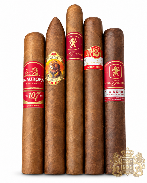 La Aurora Cigar Master Sampler Fresh Pack (Assorted Sizes / 5 Pack) 