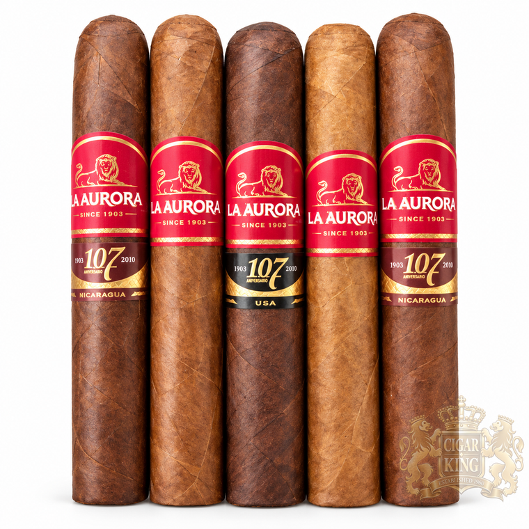 La Aurora 107 Robusto Sampler Fresh Pack (5x50 / 5 Pack)