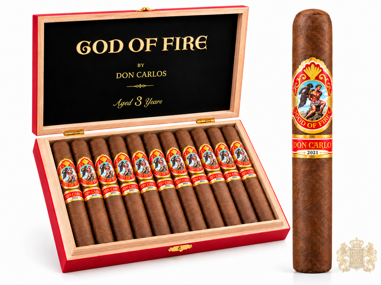God Of Fire Don Carlos Robusto Gordo (5.5x54 / Box 10)