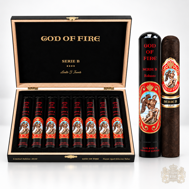 God of Fire Serie B Double Robusto Tubo (5.75x52 /  Box 8)