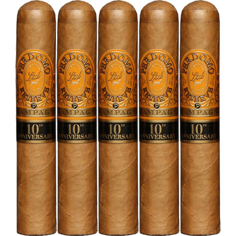 Perdomo Reserve 10th Anniversary Champagne Robusto (5x54 / 5 Pack)