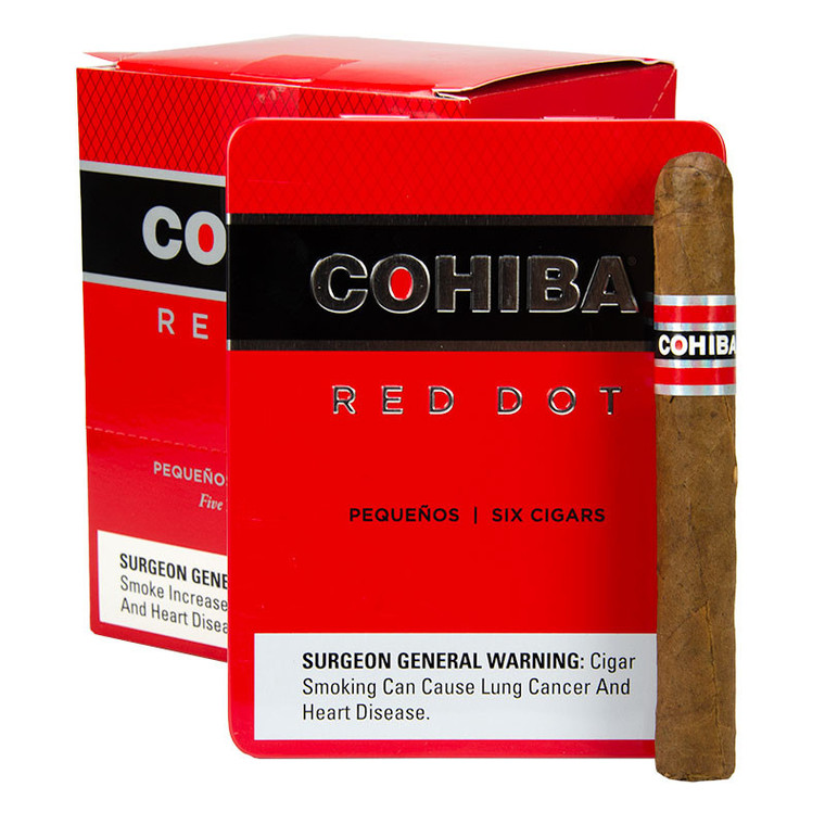 Cohiba Red Dot Pequenos Unit (4.13x36 / 5 Tins of 6)