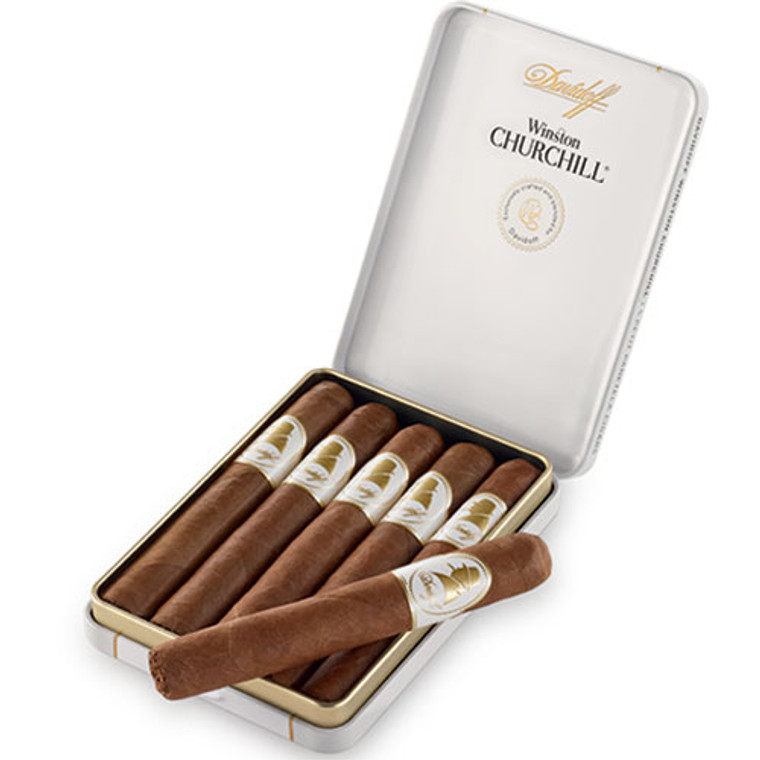 Davidoff Winston Churchill Petite Panatela (4x38 / 5 Pk Tin)