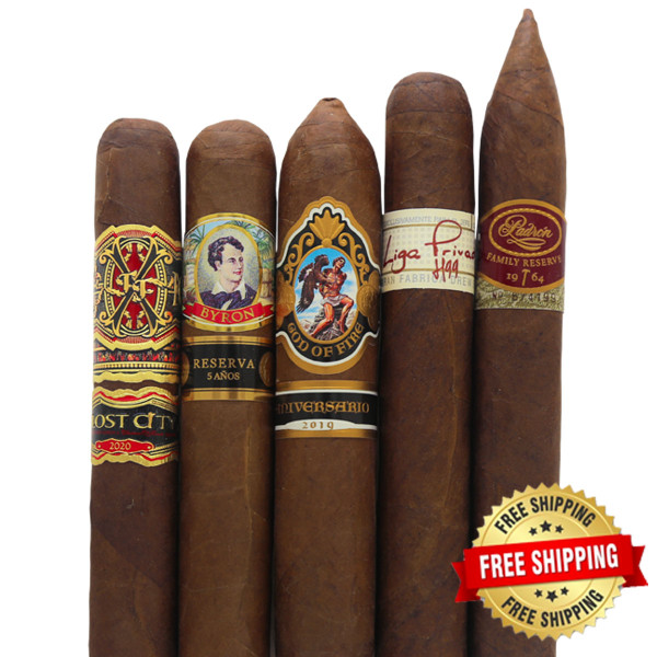 Ultra-Rare 2022 Cigar Sampler (Assorted Sizes / 5 Cigars) + FREE