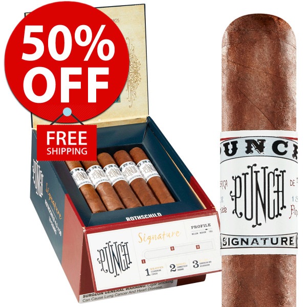 tobacco general free shipping Punch Signature Gigante (6x60 / Box 18) + 50% OFF! + FREE SHIPPING!!