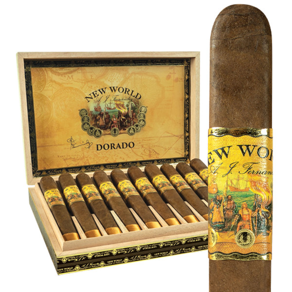AJ Fernandez New World Dorado Corona (5.6x46 / Box 10) | Cigar King