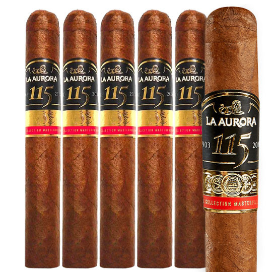 La Aurora 115 Aniversario Toro (5.7x54 / 5 Pack) | Cigar King