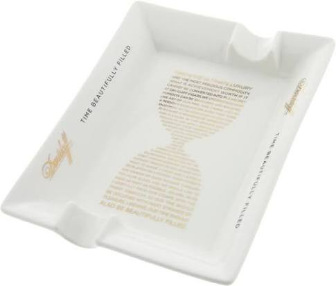 Davidoff Time Beautifully Filled White Porcelain Ashtray | Cigar King