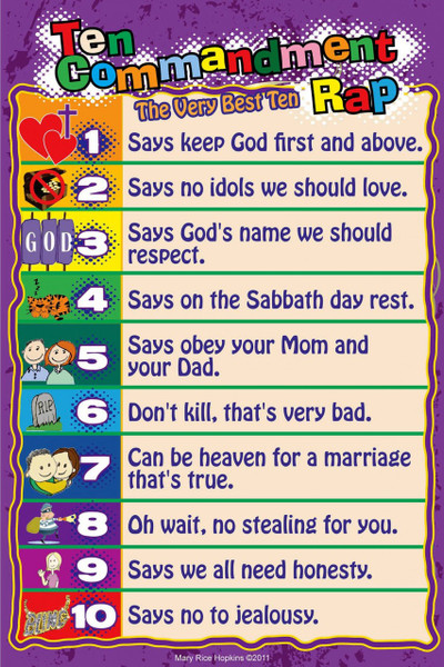 10 Commandments Rap (Poster)