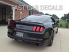 rear angle of Ford Mustang Duel Racing Stripes STALLION SLIM 2015 2016 2017