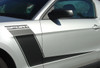 close side of Ford Mustang Side and Hood Custom Decals LAUNCH 2010-2012