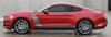 side of red 2016 Ford Mustang Stripes STELLAR 2015 2016 2017