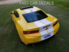 Rer of yellow 2016 Camaro Racing Stripes TURBO RALLY 2016 2017 2018