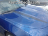 side of blue 2020 Chevy Camaro Hood Stripes WIDOW STRIPES 2019-2023