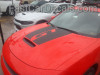 front of red 2022 Dodge Charger Hood Stripe Hemi, SRT, 392, GT 2015-2024