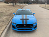 front view of Racing Stripes for 2024 Ford GT Mustang PREMIUM GT RALLY