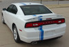 rear angle of 2013 Dodge Charger Euro Stripes E RALLY 2011 2012 2013 2014