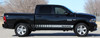 Side of black 2017 Ram Truck Stripes RAM ROCKER STROBE 2009-2018