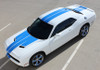 front 2018 Dodge Challenger Custom Racing Stripes WINGED RALLY 2015-2024