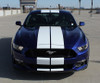 front view of 2016 Ford Mustang Dual Racing Stripes STALLION 2015-2017