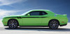 side of green Stripes Dodge Challenger RT, SRT, Hellcat FURY 2011-2020 2021 2022 2023