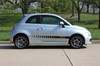profile of 500 STROBE ROCKER Fiat 500 Abarth Side Stripes 2012-2019