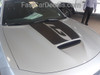 side angle of silver 2020 Dodge Charger HEMI Hood Stripes CHARGER 15 HOOD 2015-2022