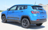 rear angle of 2019 Jeep Compass Stripes COURSE ROCKER Decals 2017-2024