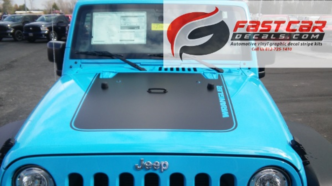 Classic Upgrade! JK Jeep Wrangler Hood Stripes OUTFITTER 2015-2018