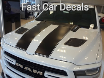 front angle of 2019 Ram Rebel Rally Decals RAM RALLY 2019- 2022 2023 2024